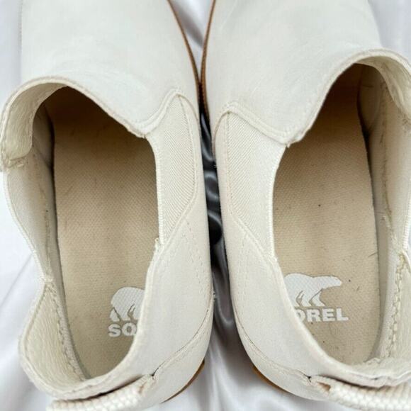 Sorel Out N About Wedge II White Waterproof Slip-On Shoes Booties Women Size 7 - Picture 15 of 16